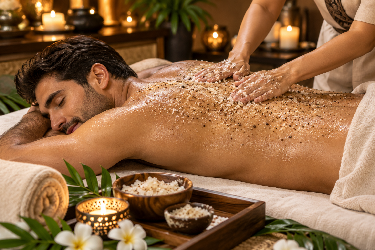 Relaxing massage treatment